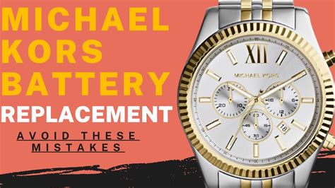 horloge batterij michael kors|diy michael kors watch battery.